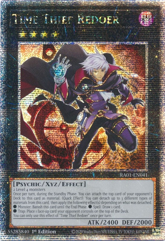 Image for Time Thief Redoer (Quarter Century Secret Rare) (RA01-EN041) (RA01) - YuGiOh