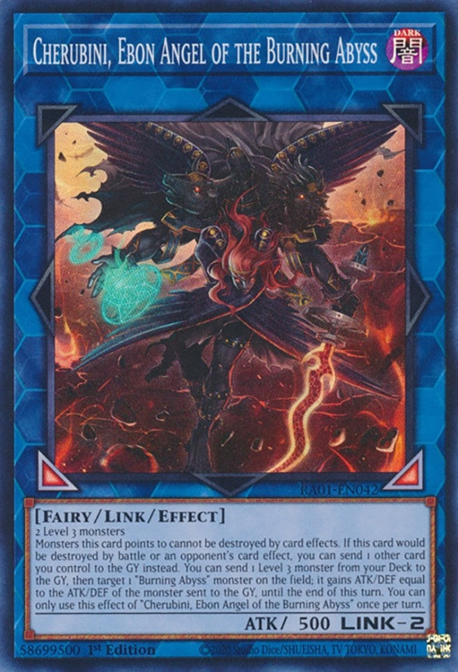 Image for Cherubini, Ebon Angel of the Burning Abyss (RA01-EN042) (RA01) - YuGiOh
