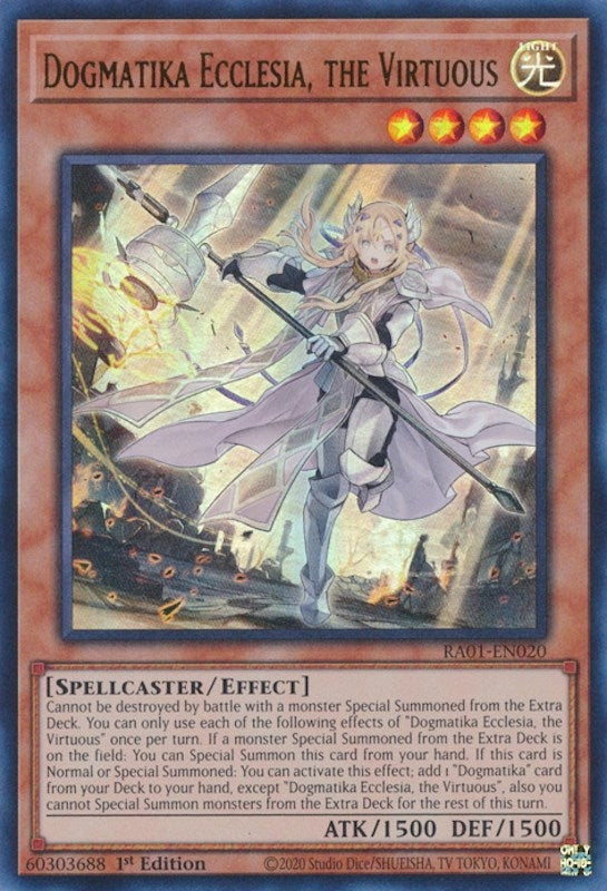 Image for Dogmatika Ecclesia, the Virtuous (UR) (RA01-EN020) (RA01) - YuGiOh