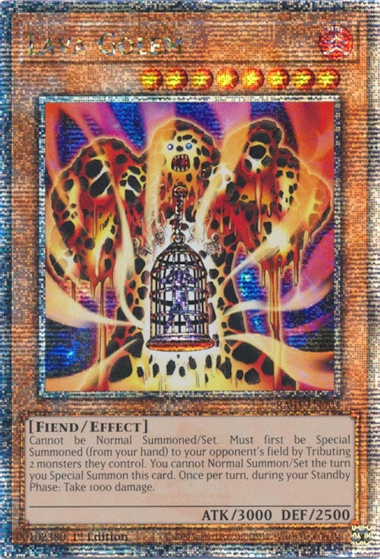 Image for Lava Golem (Quarter Century Secret Rare) (RA01-EN001) (RA01) - YuGiOh