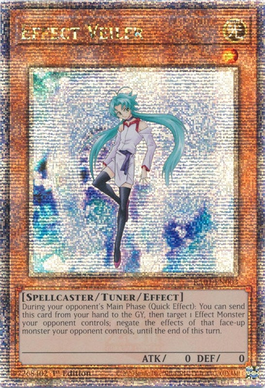 Image for Effect Veiler (Quarter Century Secret Rare) (RA01-EN003) (RA01) - YuGiOh