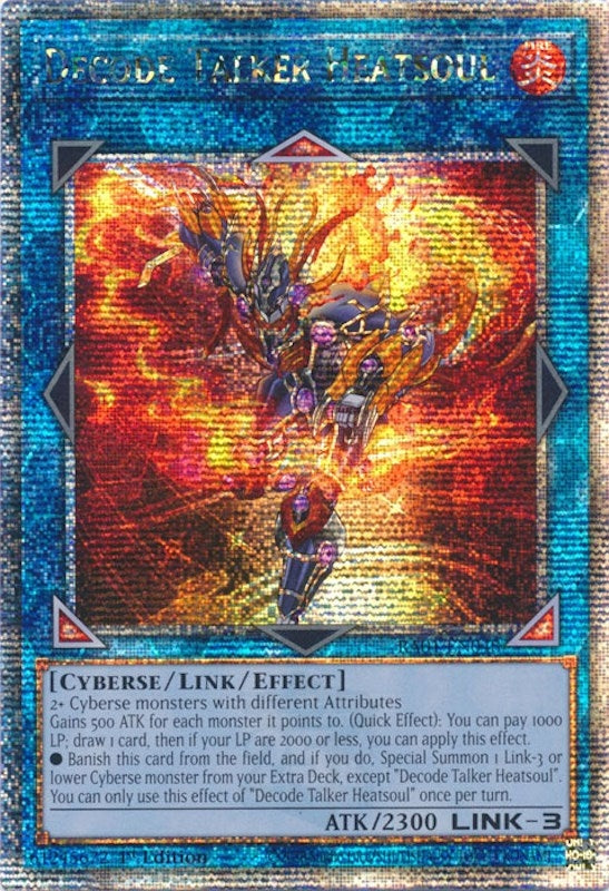 Image for Decode Talker Heatsoul (Quarter Century Secret Rare) (RA01-EN048) (RA01) - YuGiOh