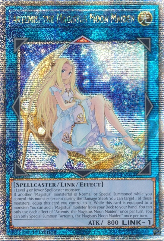 Artemis, the Magistus Moon Maiden (Quarter Century Secret Rare) (RA01-EN049) (RA01)