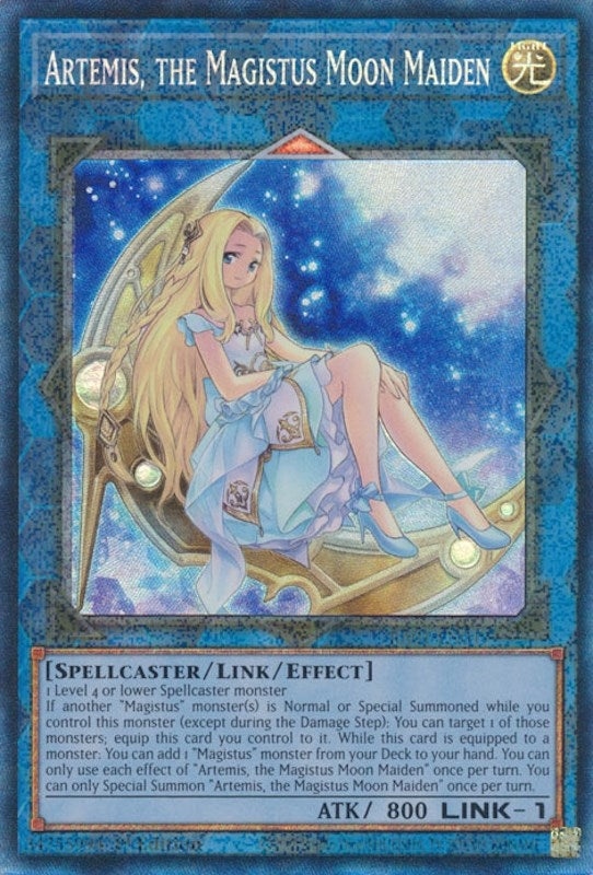 Image for Artemis, the Magistus Moon Maiden (PCR) (RA01-EN049) (RA01) - YuGiOh
