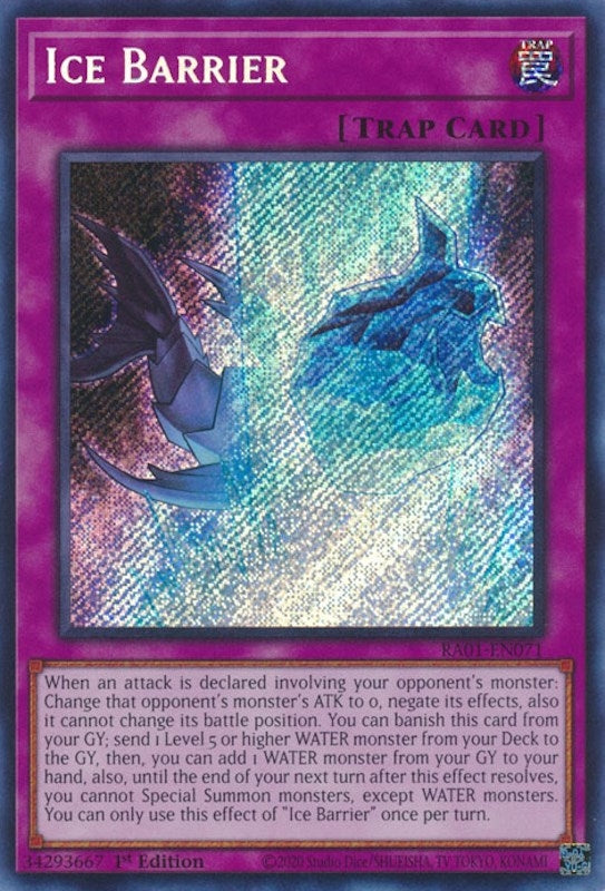 Image for Ice Barrier (Secret Rare) (RA01-EN071) (RA01) - YuGiOh