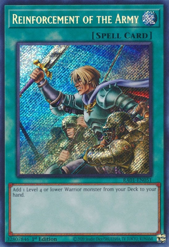 Image for Reinforcement of the Army (Secret Rare) (RA01-EN051) (RA01) - YuGiOh