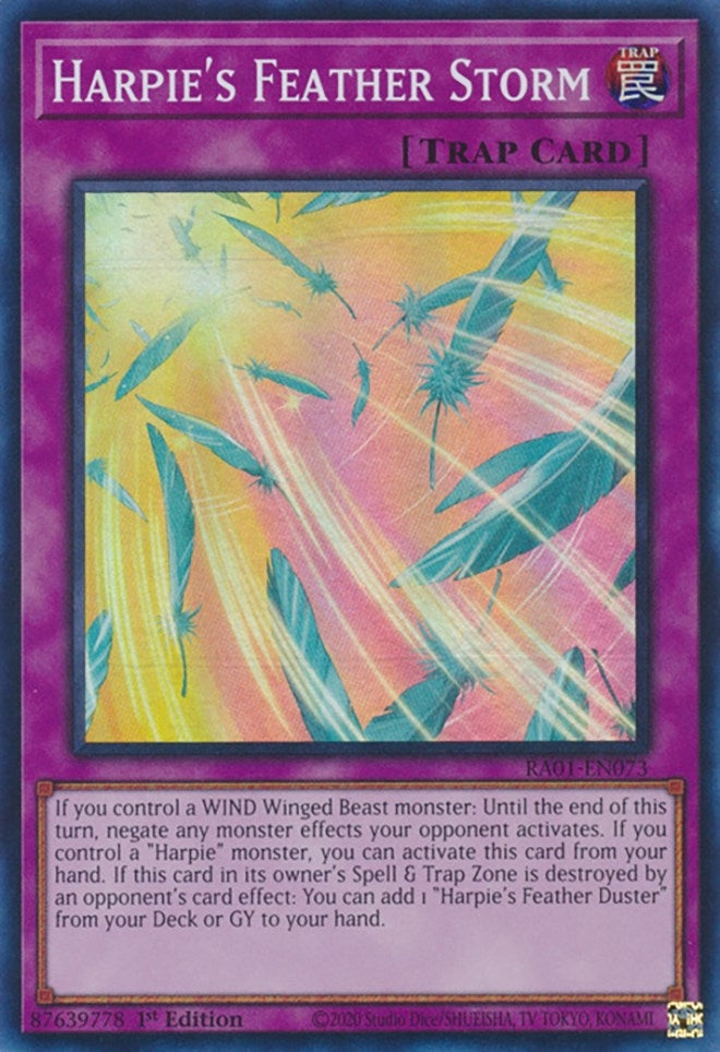Image for Harpie's Feather Storm (RA01-EN073) (RA01) - YuGiOh