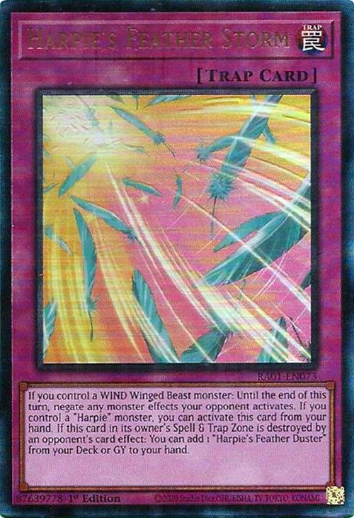 Harpie's Feather Storm (PUR) (RA01-EN073) (RA01)