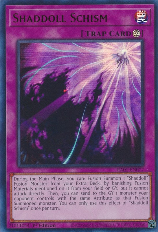 Image for Shaddoll Schism (UR) (RA01-EN077) (RA01) - YuGiOh