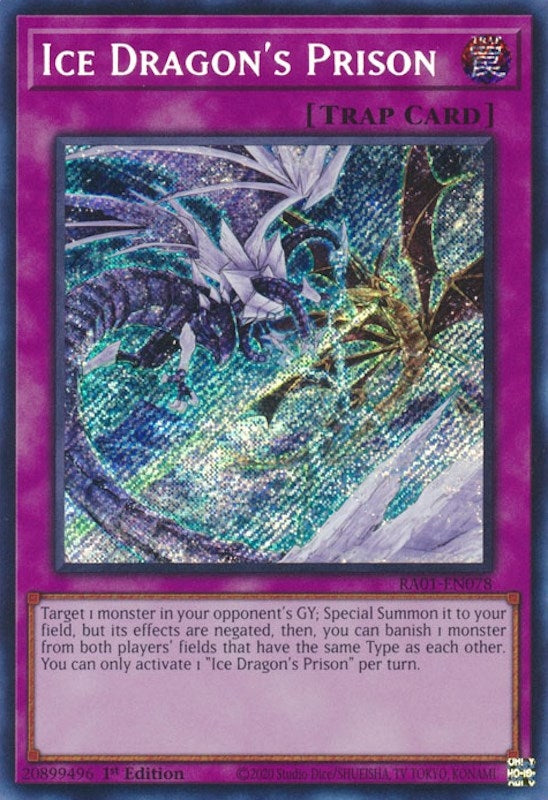 Image for Ice Dragon's Prison (Secret Rare) (RA01-EN078) (RA01) - YuGiOh
