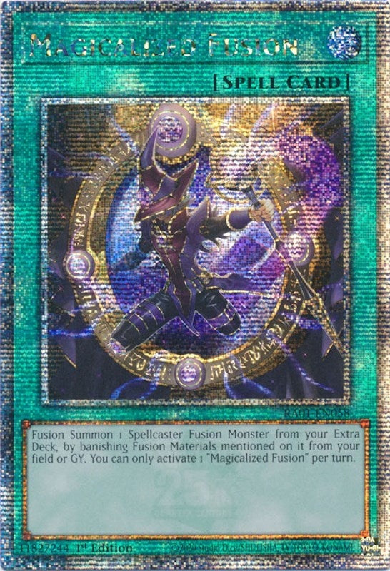 Image for Magicalized Fusion (Quarter Century Secret Rare) (RA01-EN058) (RA01) - YuGiOh