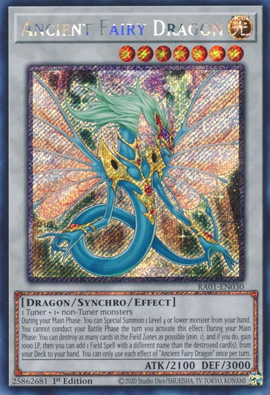 Ancient Fairy Dragon (Platinum Secret Rare) (RA01-EN030) (RA01)