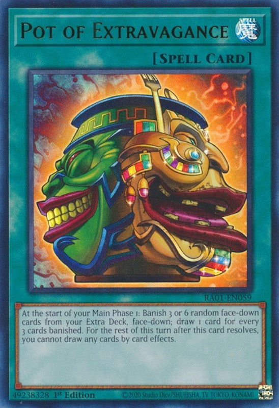 Image for Pot of Extravagance (UR) (RA01-EN059) (RA01) - YuGiOh