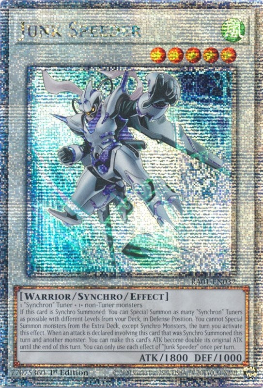 Image for Junk Speeder (Quarter Century Secret Rare) (RA01-EN032) (RA01) - YuGiOh