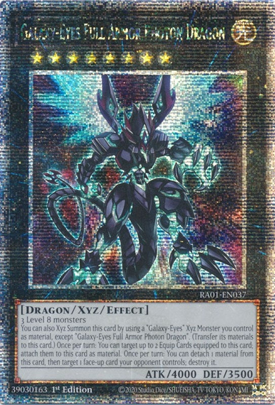 Image for Galaxy-Eyes Full Armor Photon Dragon (Quarter Century Secret Rare) (RA01-EN037) (RA01) - YuGiOh
