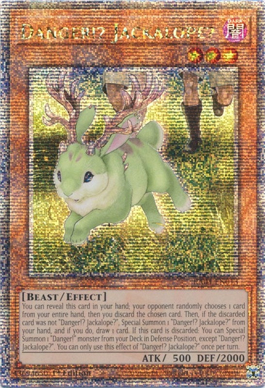 Image for Danger!? Jackalope? (Quarter Century Secret Rare) (RA01-EN013) (RA01) - YuGiOh