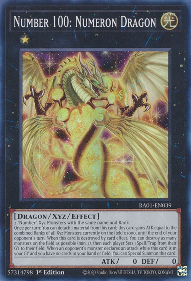 Image for Number 100: Numeron Dragon (RA01-EN039) (RA01) - YuGiOh