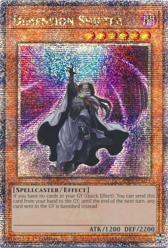 Image for Dimension Shifter (Quarter Century Secret Rare) (RA01-EN014) (RA01) - YuGiOh