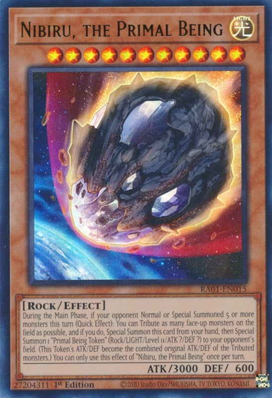 Image for Nibiru, the Primal Being (UR) (RA01-EN015) (RA01) - YuGiOh