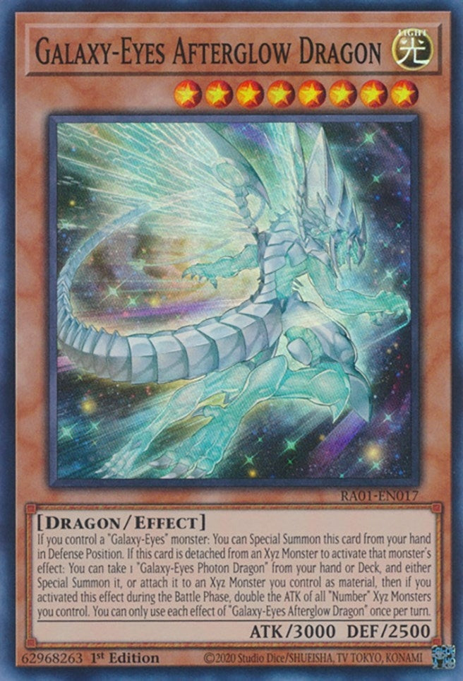 Image for Galaxy-Eyes Afterglow Dragon (RA01-EN017) (RA01) - YuGiOh