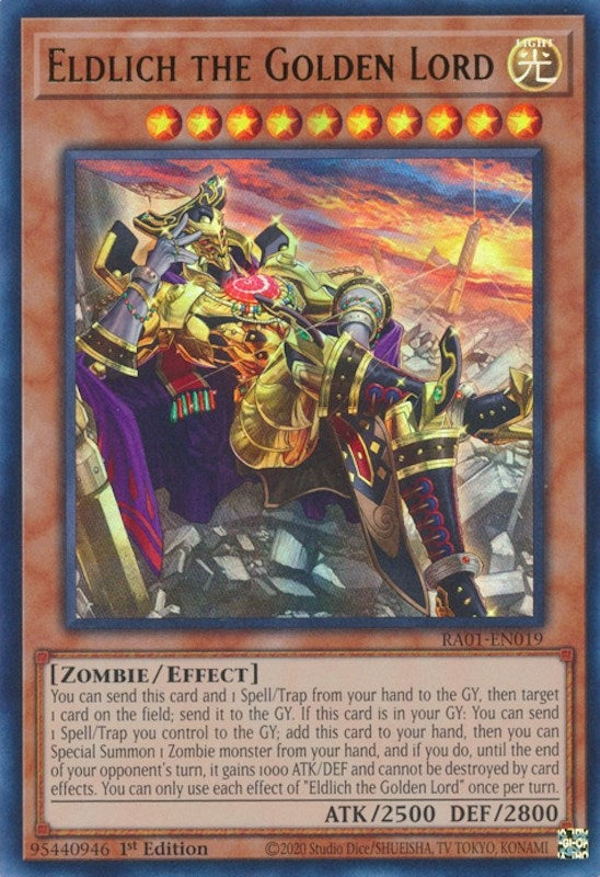 Image for Eldlich the Golden Lord (Alternate Art) (UR) (RA01-EN019) (RA01) - YuGiOh