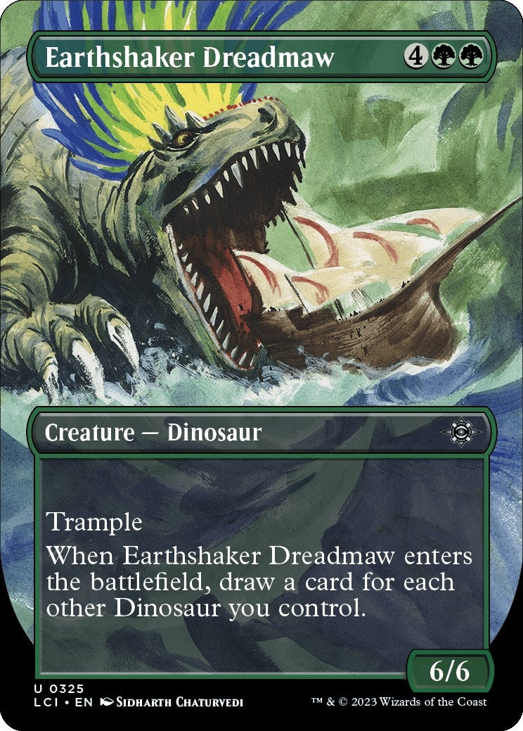 Image for Earthshaker Dreadmaw (Borderless) (325) (The Lost Caverns of Ixalan) - Magic: The Gathering