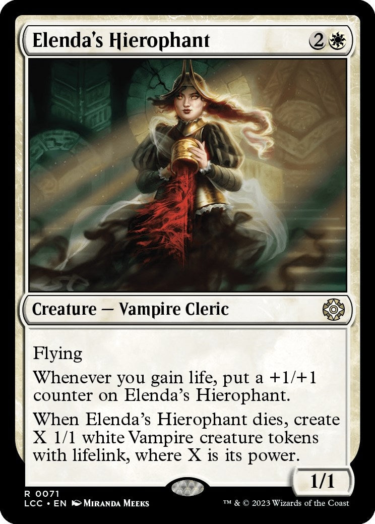 Image for Elenda's Hierophant (71) (The Lost Caverns of Ixalan) - Magic: The Gathering