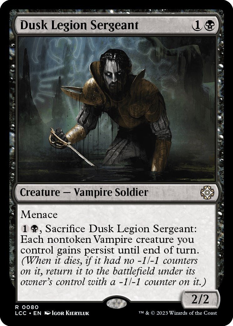 Image for Dusk Legion Sergeant (80) (The Lost Caverns of Ixalan) - Magic: The Gathering