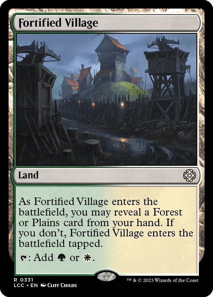 Image for Fortified Village (331) (The Lost Caverns of Ixalan) - Magic: The Gathering
