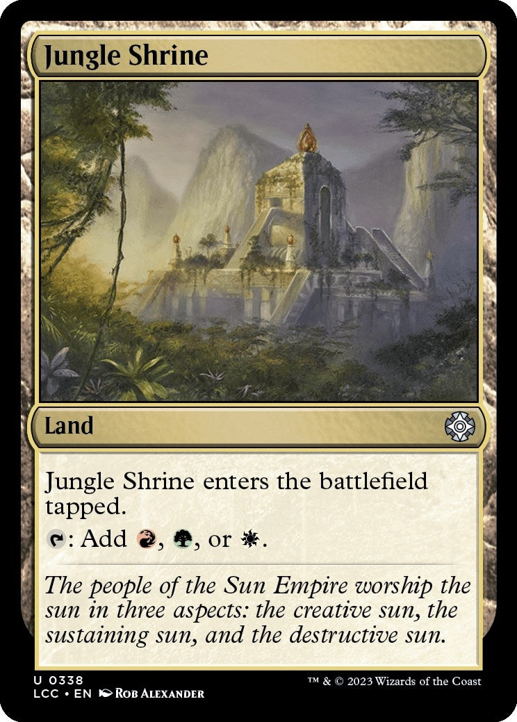 Image for Jungle Shrine (338) (The Lost Caverns of Ixalan) - Magic: The Gathering