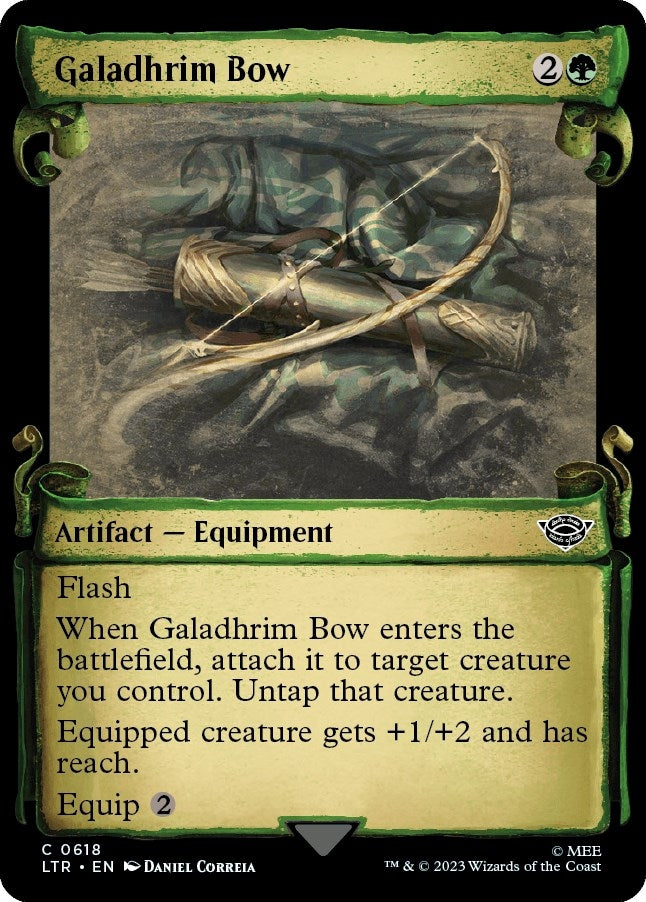 Image for Galadhrim Bow (Showcase Scrolls) (618) (Universes Beyond: The Lord of the Rings: Tales of Middle-earth) - Magic: The Gathering