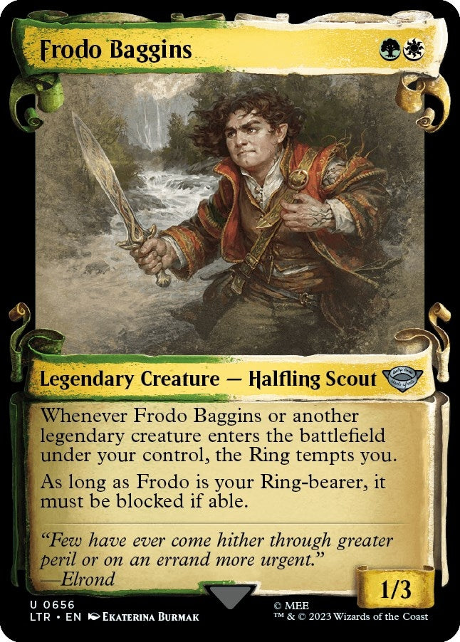 Image for Frodo Baggins (Showcase Scrolls) (656) (Universes Beyond: The Lord of the Rings: Tales of Middle-earth) - Magic: The Gathering