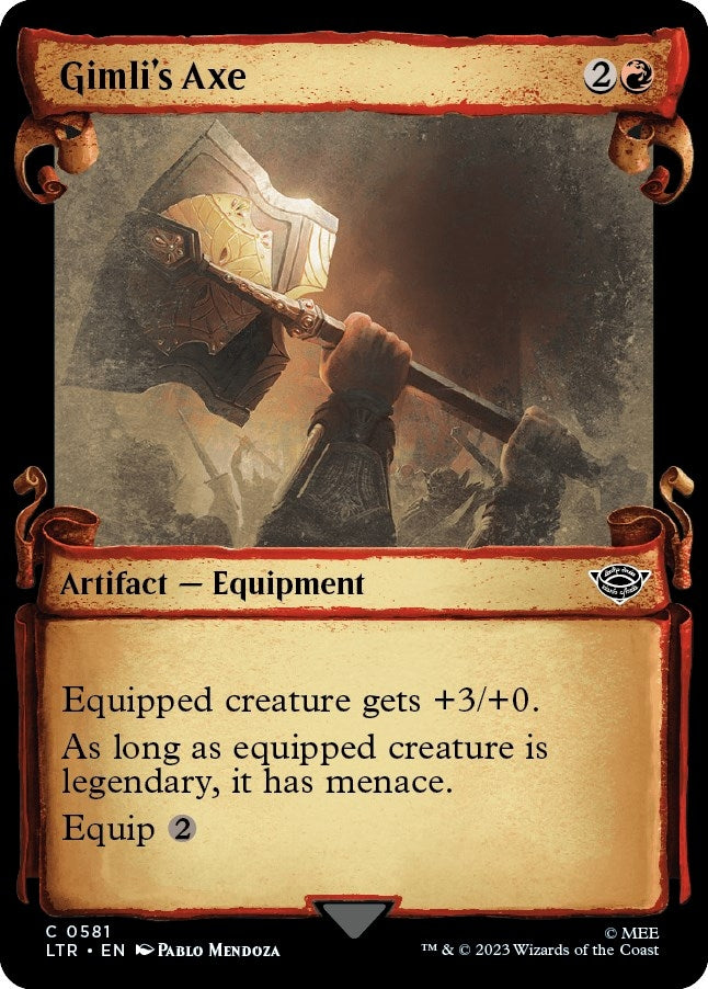 Image for Gimli's Axe (Showcase Scrolls) (581) (Universes Beyond: The Lord of the Rings: Tales of Middle-earth) - Magic: The Gathering