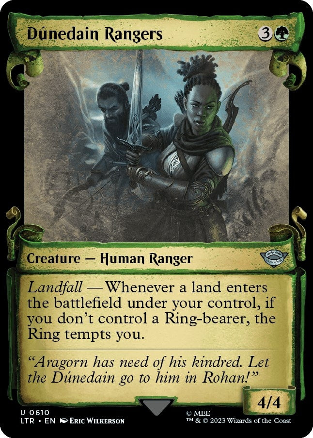Image for Dunedain Rangers (Showcase Scrolls) (610) (Universes Beyond: The Lord of the Rings: Tales of Middle-earth) - Magic: The Gathering