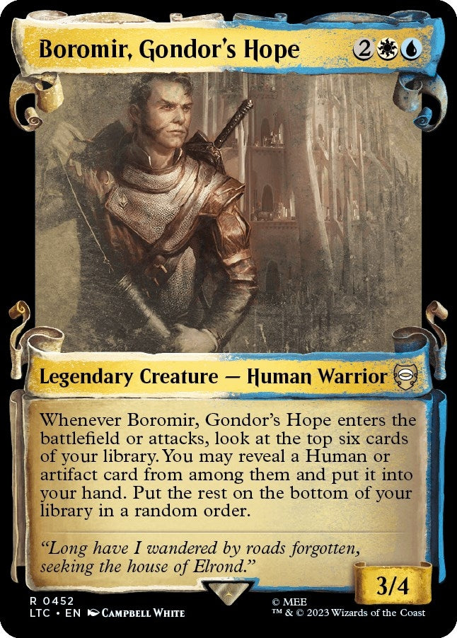 Image for Boromir, Gondor's Hope (Showcase Scrolls) (452) (The Lord of the Rings: Tales of Middle-earth) - Magic: The Gathering