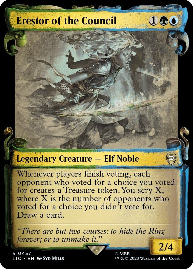 Image for Erestor of the Council (Showcase Scrolls) (457) (The Lord of the Rings: Tales of Middle-earth) - Magic: The Gathering