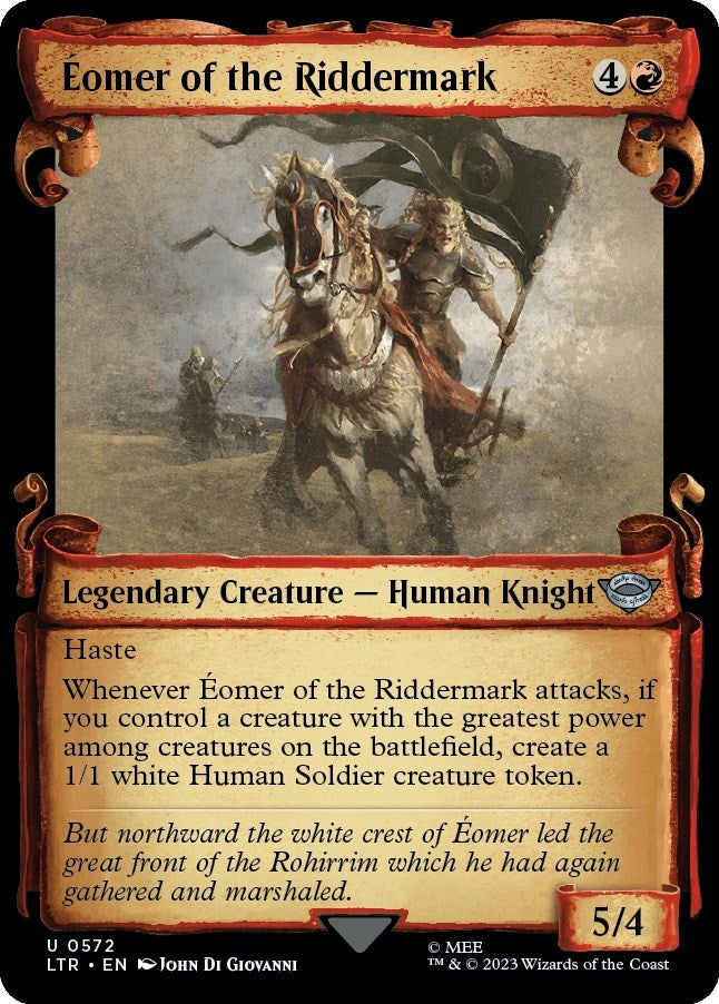 Image for Eomer of the Riddermark (Showcase Scrolls) (572) (Universes Beyond: The Lord of the Rings: Tales of Middle-earth) - Magic: The Gathering