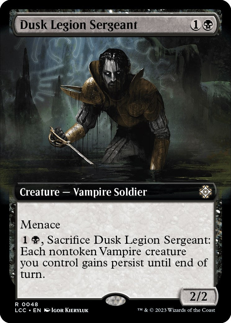 Image for Dusk Legion Sergeant (Extended Art) (48) (The Lost Caverns of Ixalan) - Magic: The Gathering
