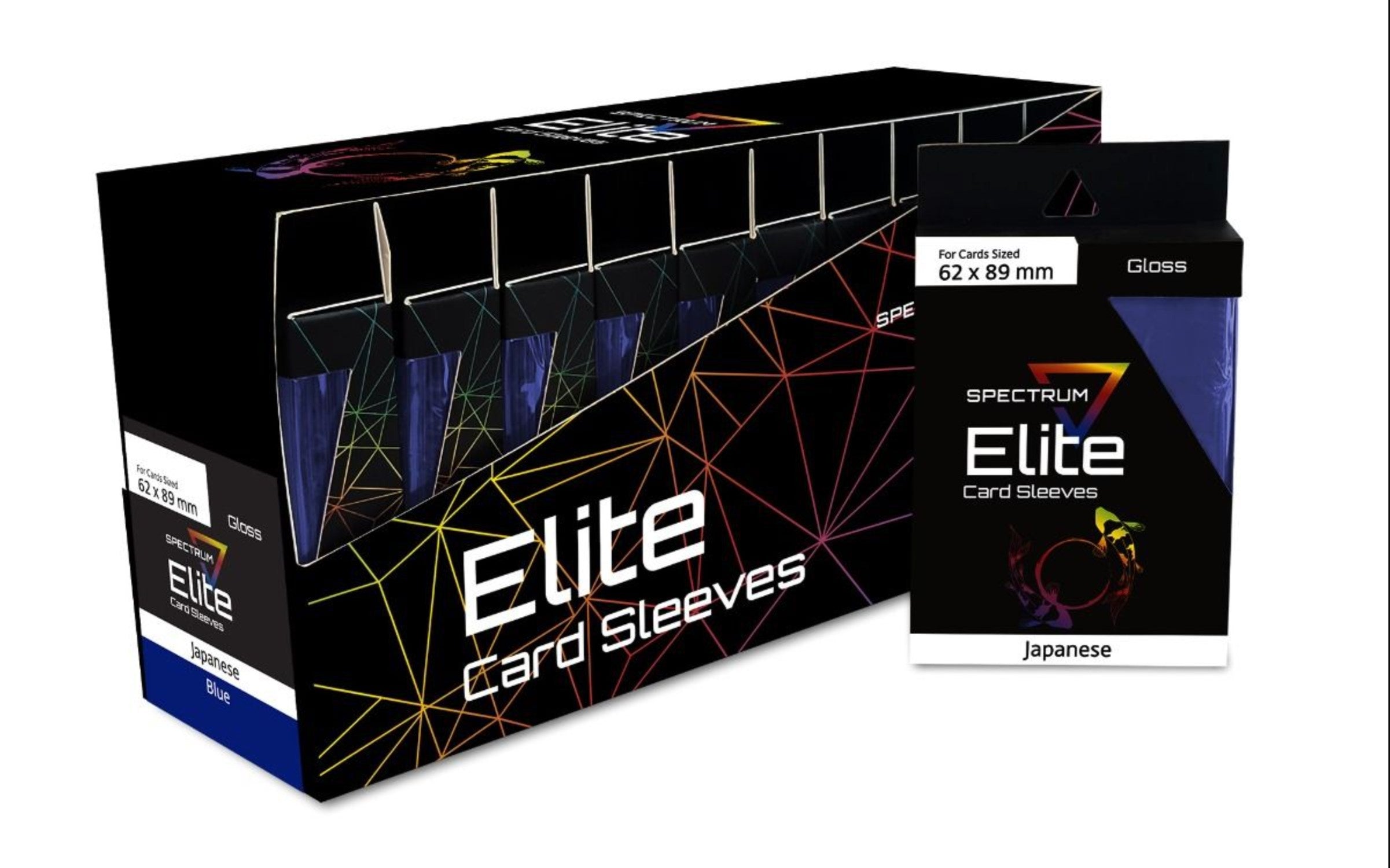 Image for BCW Elite2 Deck Guards - Glossy Small - Shelf Display (Blue) - Card Sleeves