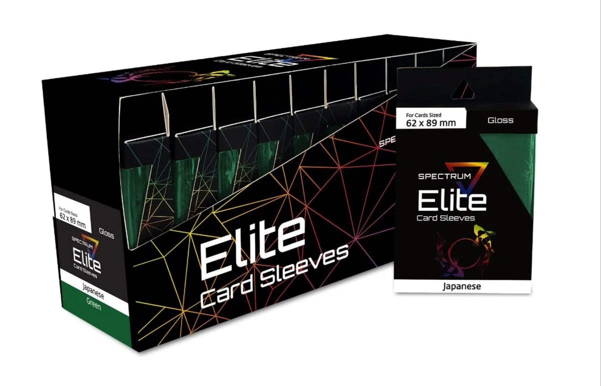 Image for BCW Elite2 Deck Guards - Glossy Small - Shelf Display (Green) - Card Sleeves