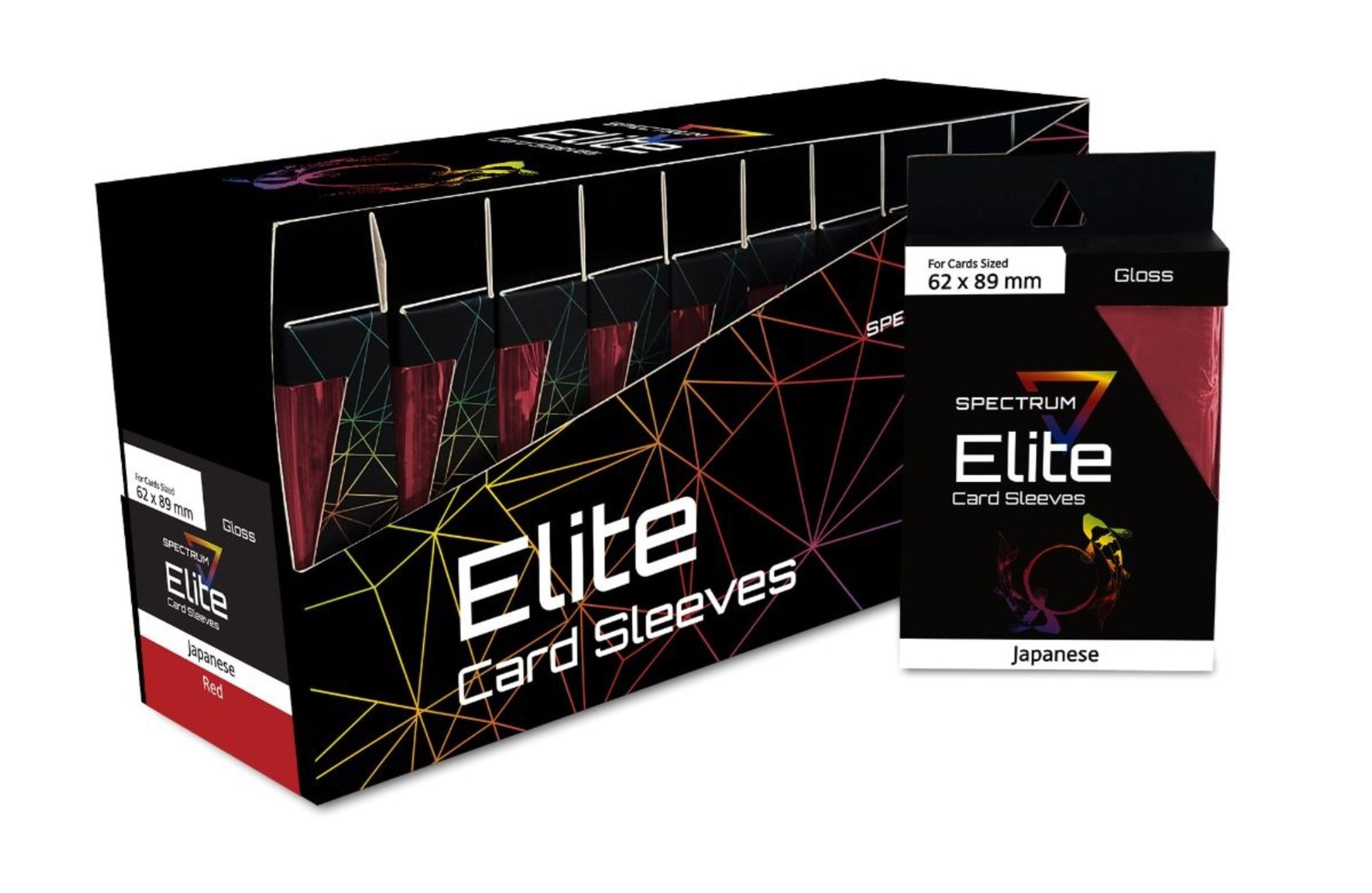 Image for BCW Elite2 Deck Guards - Glossy Small - Shelf Display (Red) - Card Sleeves