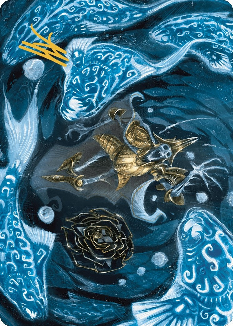 Image for Eaten by Piranhas Art Card (Gold-Stamped Signature) (11) (The Lost Caverns of Ixalan) - Magic: The Gathering
