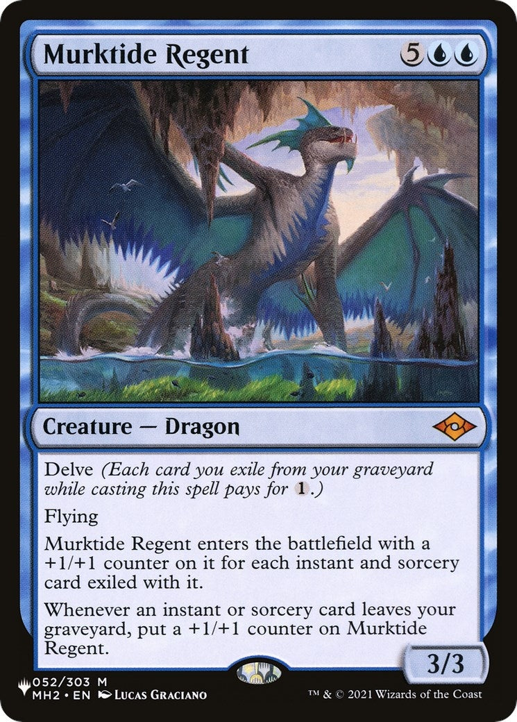 Image for Murktide Regent (052/303) (The List Reprints) - Magic: The Gathering