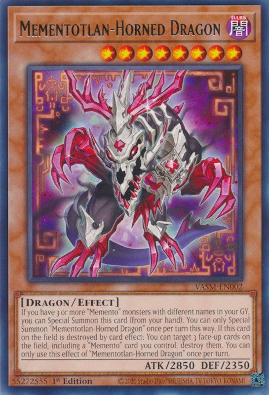 Image for Mementotlan-Horned Dragon (VASM-EN002) (VASM) - YuGiOh