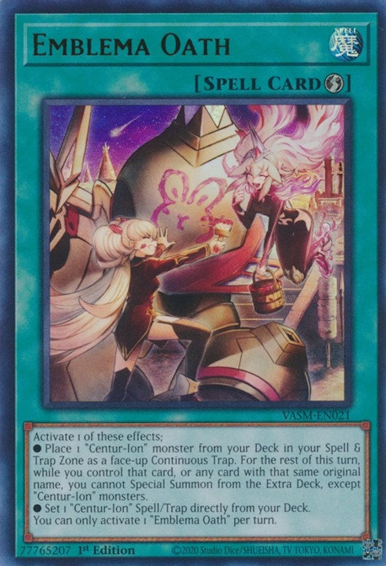 Image for Emblema Oath (VASM-EN021) (VASM) - YuGiOh