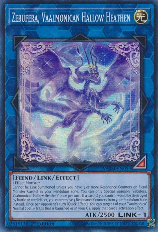 Image for Zebufera, Vaalmonican Hallow Heathen (VASM-EN034) (VASM) - YuGiOh