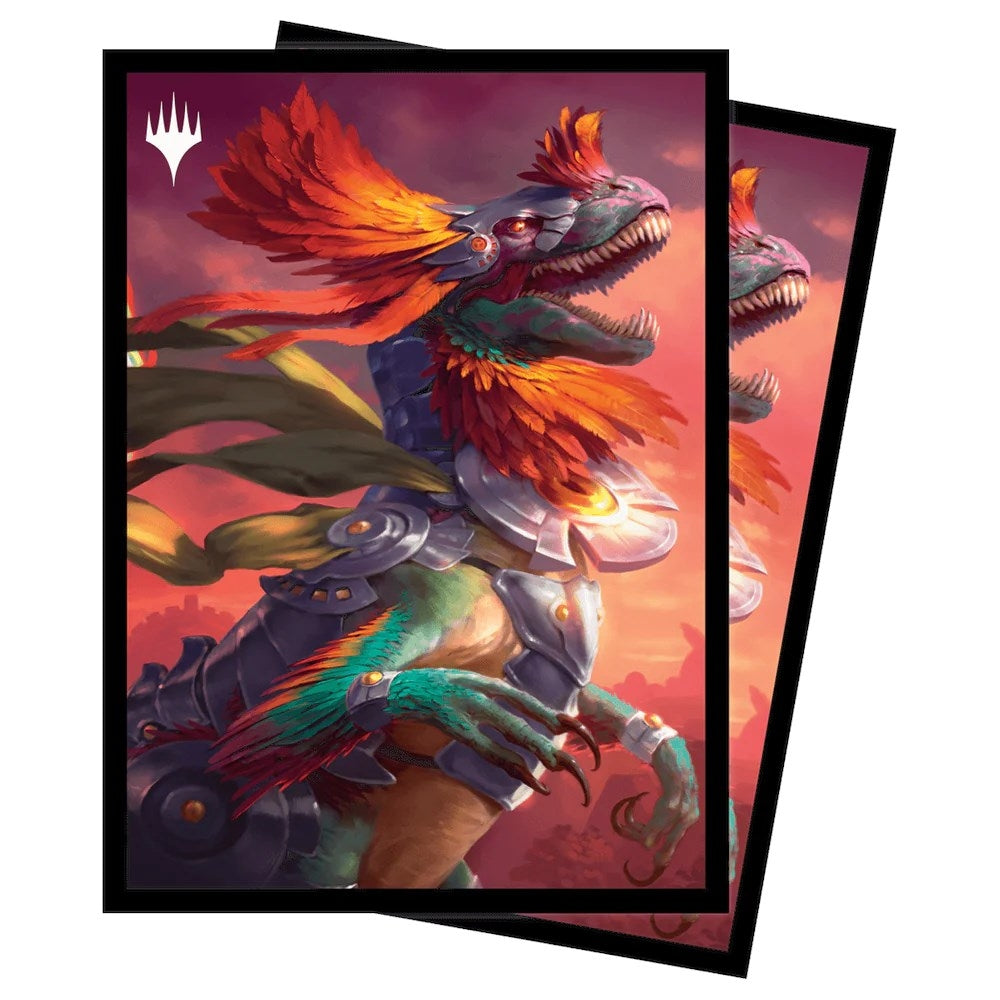 Image for The Lost Caverns of Ixalan Pantlaza, Sun-Favored Standard Deck Protector sleeves for Magic (100-pack) - Card Sleeves