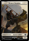 Image for Human Soldier (0015) // Food (0024) Double-Sided Token (Surge Foil) (15 // 24) (Universes Beyond: The Lord of the Rings: Tales of Middle-earth) - Magic: The Gathering