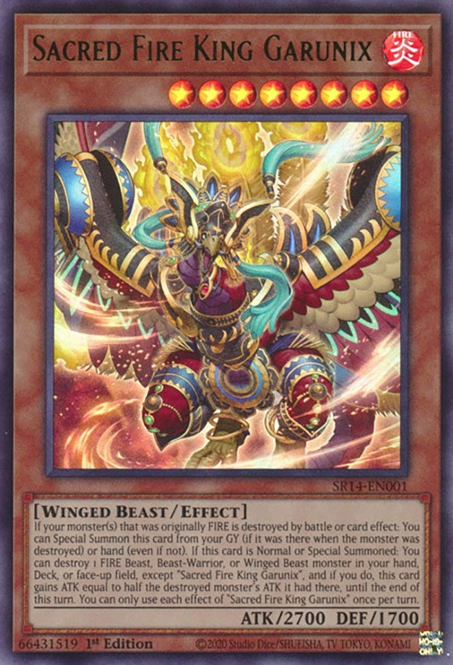 Image for Sacred Fire King Garunix (SR14-EN001) (SR14) - YuGiOh