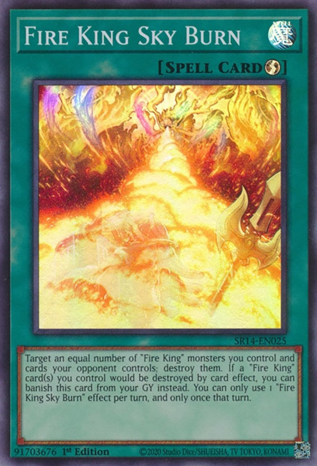 Image for Fire King Sky Burn (SR14-EN025) (SR14) - YuGiOh